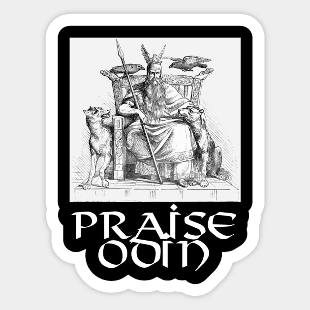 Praise Odin Sticker by artpirate